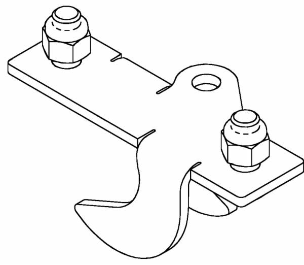 ™ DBI-SALA SecuraSpan Perpendicular I-Beam HLL Stanchion Intermediate Bracket 7400089