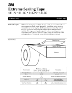 3M™ 極限防水膠帶 技術資料