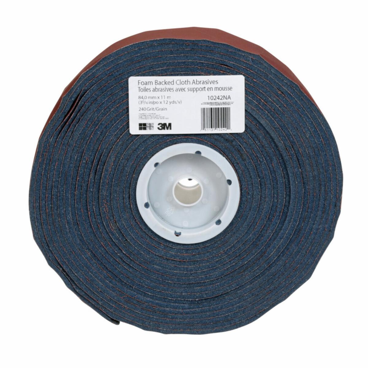 3M™ Drywall Foam Backed Cloth Abrasives 10242NA, 240 Grit, 3 5/16 in x