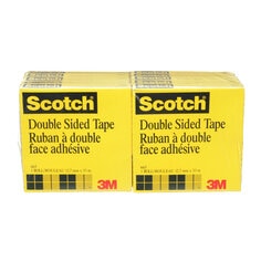 Scotch® Double Sided Tape is coated with a photo-safe, permanent adhesive on both sides. This tape is a no-mess alternative to glue for light-duty attaching and mounting tasks.
