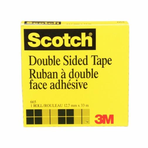 Ruban Adhésif Double Face Ultra Fort 3M - 2mm X 50m Et 1,5mm X 33m, Rouge