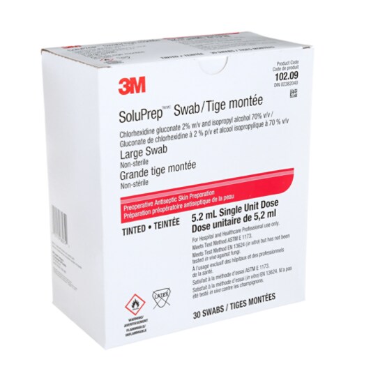 3M™ SoluPrep™ Swab (2% w/v chlorhexidine gluconate and 70% v/v 