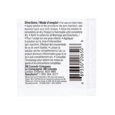 A carton of 3M™ SoluPrep™ QD* Small Wipe, Clear, 0-5% w/v CHG/70% v/v IPA