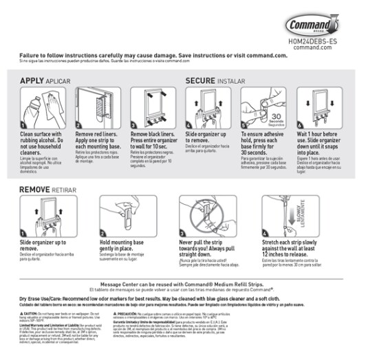 HOM24DEBS-ES Command™ Instructions,