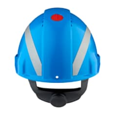 G3000NUV-BB-R 3M™ Elmetto di protezione  con Uvicator, con cricchetto e fascia antisudore in plastica, ventilato, Blu