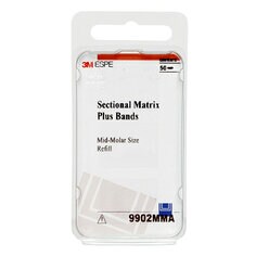 3M Sectional Matrix Plus Bands Mid Molar Size (50) 9902MMA