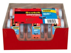 Scotch® Shipping Packaging Tape, Heavy Duty, 6 Pack