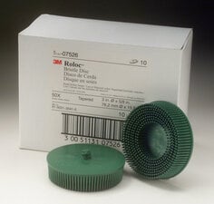 Scotch-Brite™ Roloc™ Disque Bristle RD-ZB, Vert, Ø 76 mm, P50