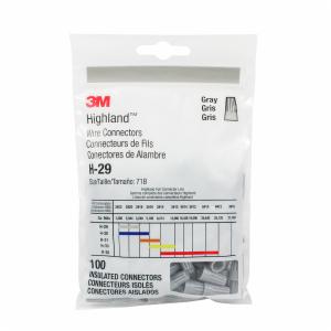 3M™ Highland Wire Connector H-29-POUCH, 22-16 AWG, Gray, 100 per Pouch, 1000/Case image 3M™ Highland Wire Connector H-29-POUCH, 22-16 AWG, Gray, 100 per Pouch, 1000/Caseimage