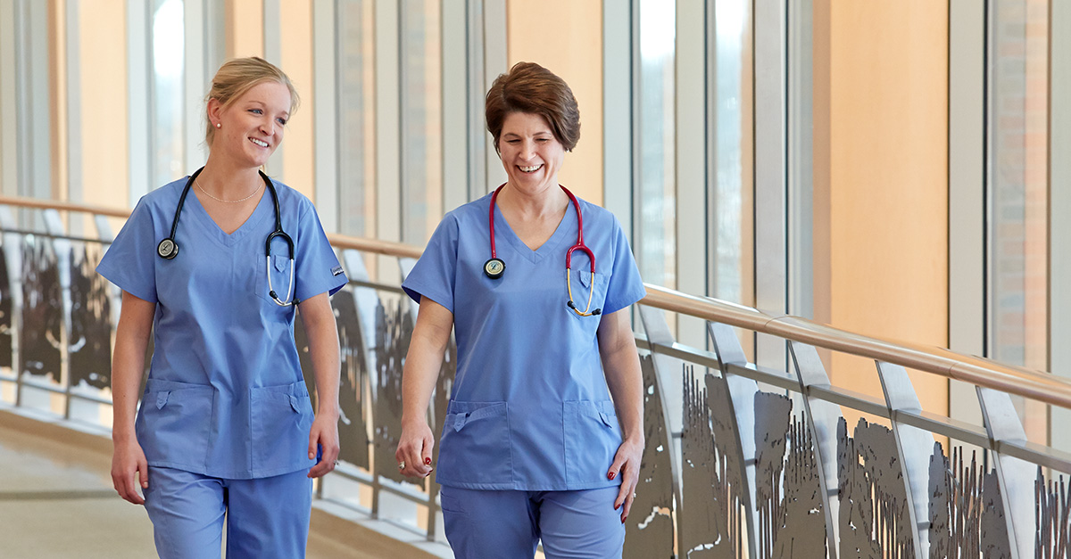 nurses walking