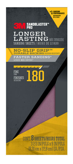 423-180G-SBP 3M(TM) SandBlaster(TM) Pro Sandpaper No Slip Grip