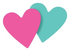 Post-it(R) Notes 7350-HRT, 2.7 in x 2.7 in (68.6 mm x 68.6 mm) Heart Shape
