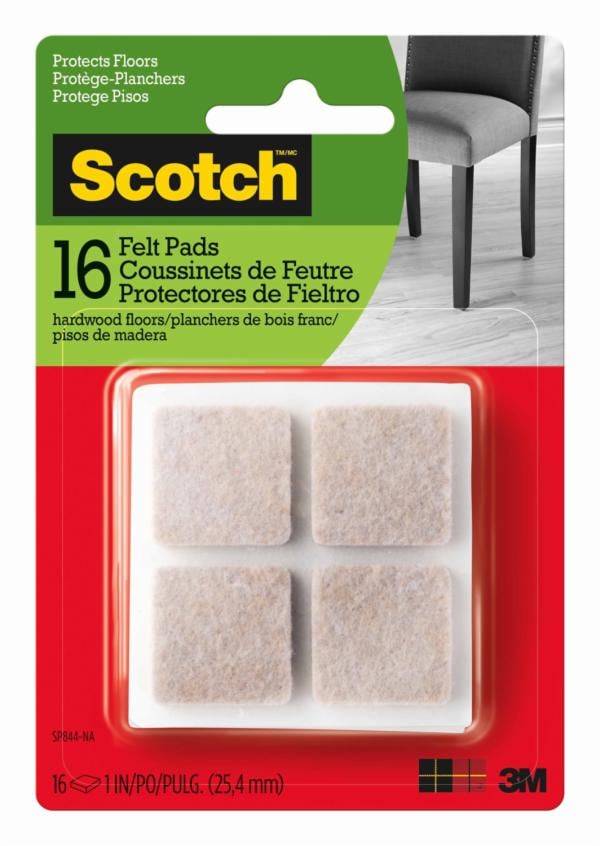 Scotch Felt Pads Square