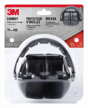 3M™ Folding Earmuff, 90563H1-DC, Black, 5 earmuff/caseimage
