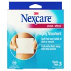 Nexcare Non-Stick Pads 100mm x 100mm 3 Pack