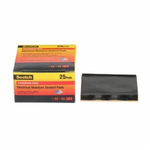 Scotch Electrical Moisture Sealant Pad 06149, 2-1/2 in x 2-1/2 in, Black,10 pads/carton, 250 pads/case image Scotch Electrical Moisture Sealant Pad 06149, 2-1/2 in x 2-1/2 in, Black,10 pads/carton, 250 pads/caseimage