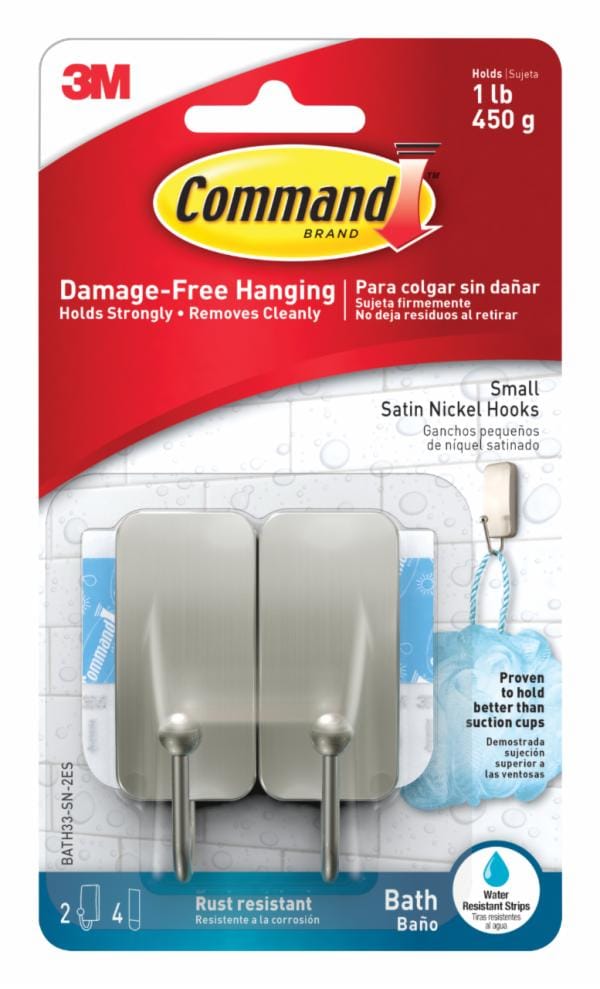 Command Bath Small Hooks