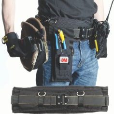 3M™ Comfort Tool Belt with Hip Pad 1500112, Black, 2X/3X, 44 in - 52 in Waist