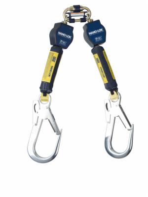 3M™ DBI-SALA Nano-Lok Tie-Back Twin-Leg Personal Self-Retracting Lifeline 3101685, Web, 9 ftimage