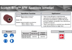 Scotch-Brite(TM) BFK Spazzole lamellari per satinatrice
