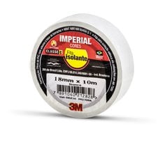 Fita Isolante 3M™ Imperial® Cores – Branca, 18 mm x 10 m