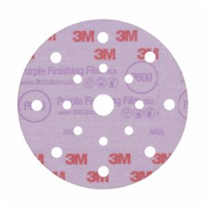 3M™ Hookit Purple Finishing Film Abrasive Disc 260L, 78072, 6 in, Dust Free, P600, 50 discs per carton, 4 cartons per caseimage