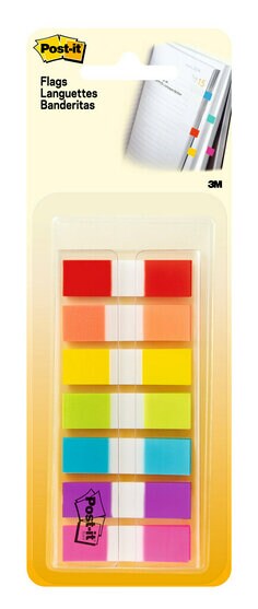Post-it(R) Flags 683-7CF, 0.47 in x 1.7 in (11.9 mm x 43.2 mm)