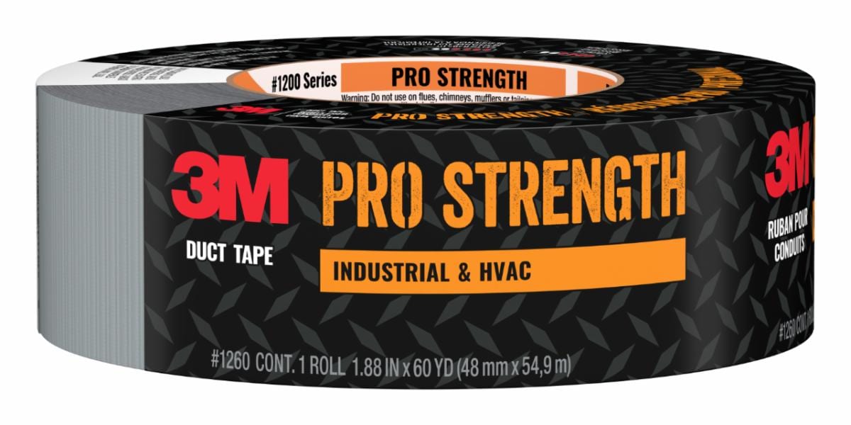 ™ Pro Strength Duct Tape 1260-C 1.88 in x 60 yd (48 mm x 54.8 m) 9 rls/cs