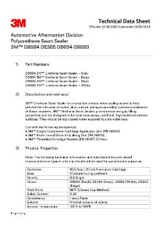 3M™ Polyurethane Seam Sealer 08684 08365 08694 08689