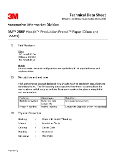 3M™ 255P Hookit™ Production Paper Discs and Sheets