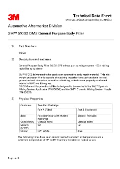3M™ DMS General Purpose Body Filler 51002