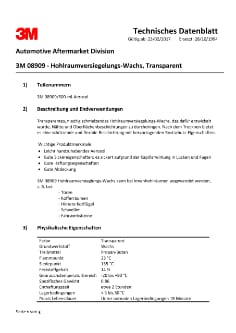 3M™ 08909 Hohlraumversiegelungs Wachs Transparent