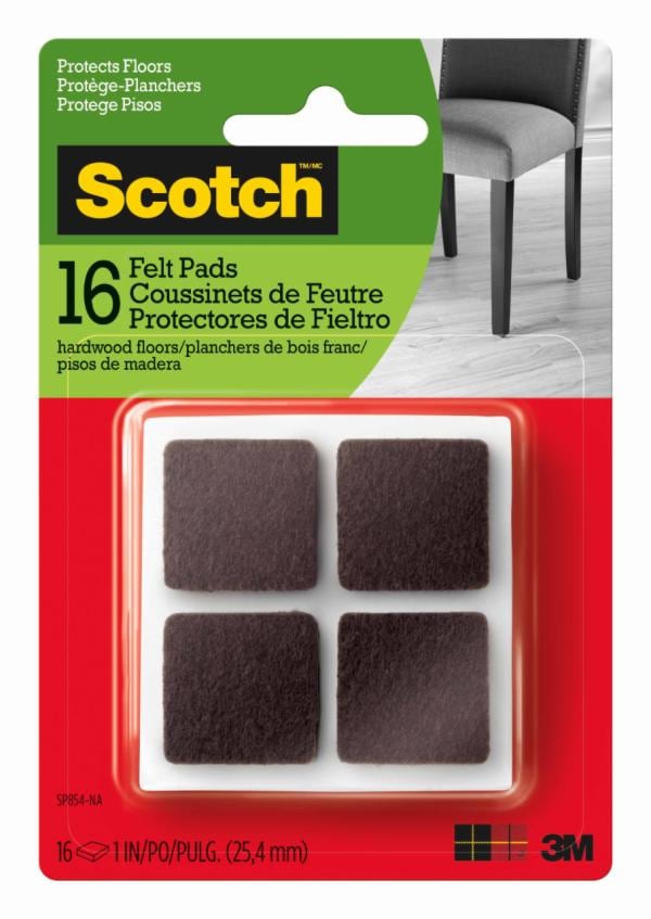 Scotch Felt Pads Square