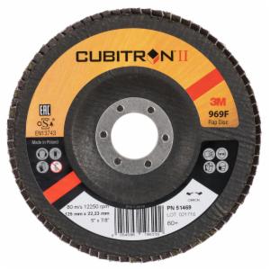 3M™ Cubitron II Flap Disc 969F, 60+, T27, 5 in x 7/8 in, 10 ea/Caseimage