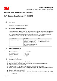 3M™ Gomme Bleue Perfect It III 38070