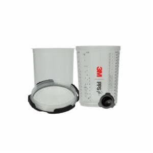 3M™ PPS Series 2.0 Spray Cup System Kit 26024, Large (28 fl oz, 850 mL), 200 Micron Filter, 1 Kit/Case image 3M™ PPS Series 2.0 Spray Cup System Kit 26024, Large (28 fl oz, 850 mL), 200 Micron Filter, 1 Kit/Caseimage