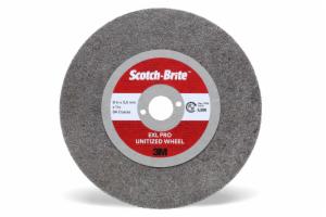 Scotch-Brite EXL PRO Unitized Wheel, EX-UW, 8A Coarse, 3 in x 2.7 mm x 3/8 in, 40 ea/Caseimage