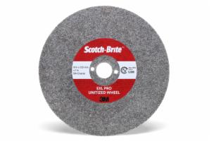 Scotch-Brite EXL PRO Unitized Wheel, EX-UW, 8A Coarse, 4 in x 3.5 mm x 5/8 in, 20 ea/Caseimage