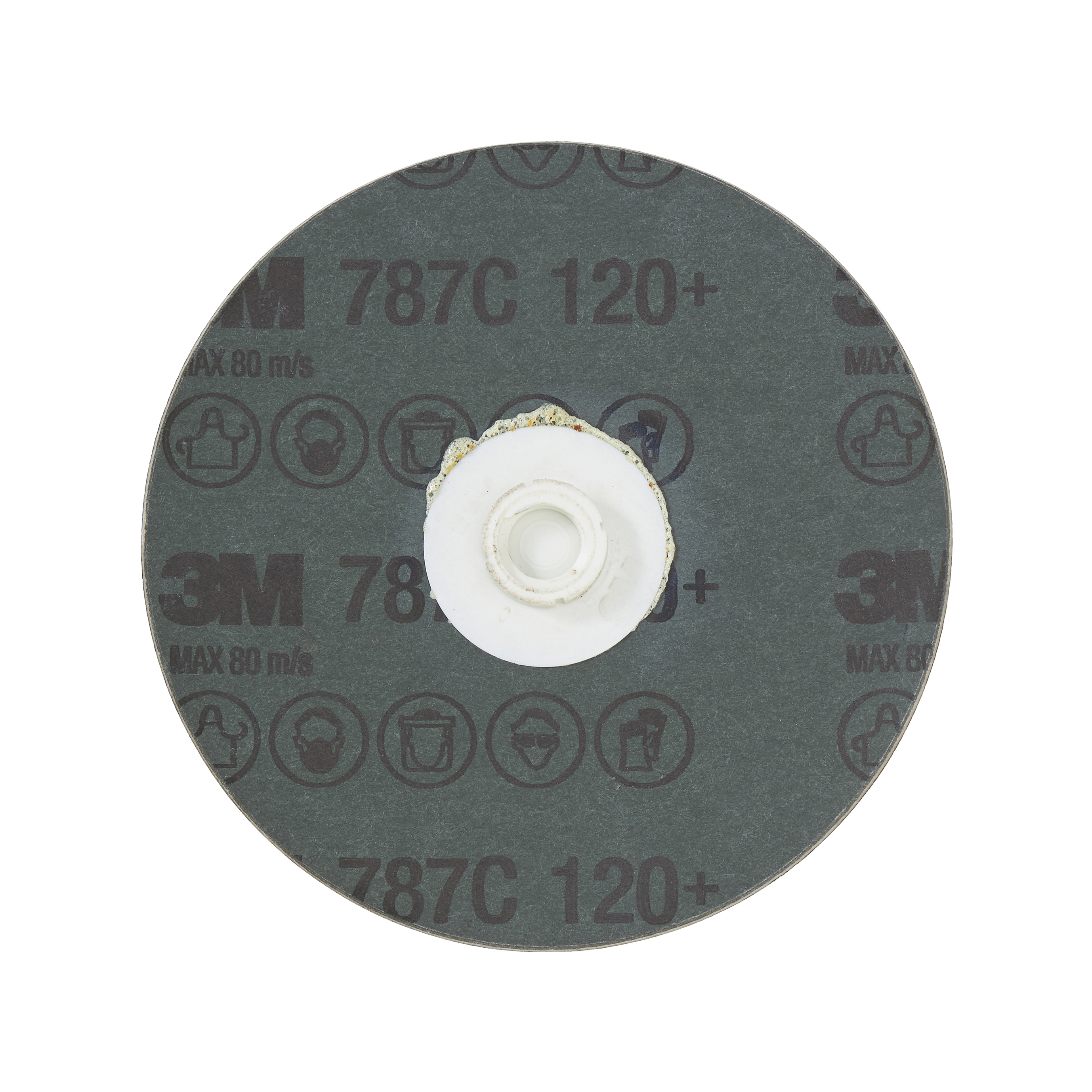 3M™ Roloc™ Fibre Disc 787C, 120+, TS, 4 in, Die RS400BB, 25/Carton, 100 ea/Case