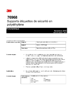 3M Supports d'étiquettes destructibles vinyle 7613 et 7930