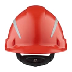 G3000NUV-R-RD 3M™ Elmetto di protezione  con Uvicator, con cricchetto e fascia antisudore in plastica, ventilato, Rosso