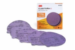 3M™ Cubitron II Stikit Film Disc 775L, 87337, Multi-Grade 80+ – 200+ 3MIL, 5 in x NH, 20 Packs/Case, Multi-packimage