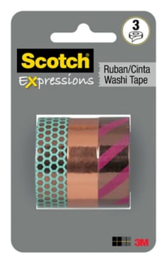 C617-3PK-CPR Scotch(R) Expressions Washi Tape