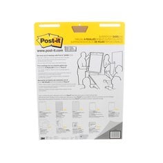 Simplify note-taking at your next meeting with Post-it® Easel Pads, designed with an adhesive backing that sticks to most wall surfaces, and bleed-through-resistant paper.