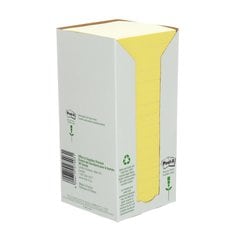 Post-it® Recycled Notes, canary yellow