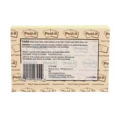 Post-it® Super Sticky Notes, canary yellow, lined, 4 in x 6 in (10.2 cm x 15.2 cm)