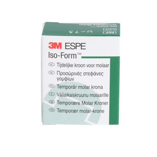 3M ESPE U-52 Iso-Form Tin-Silver Alloy Dental Crowns - Upper Right 2nd Bicuspid (5/Bx) New