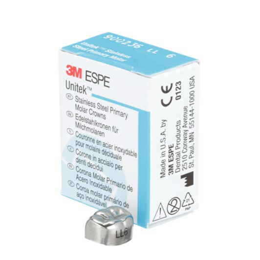 3M™ ESPE™ Unitek™ Stainless Steel Second Primary Molar Crown, 900236