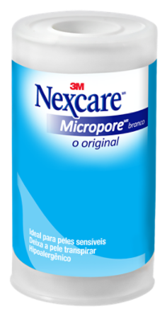 A Fita Micropore Nexcare® Branca é a escolha número um em fitas hospitalares. Ela foi projetada para ter o máximo de suavidade, não interferindo nas funções normais da pele e permitindo que ela transpire para melhor conforto. É perfeita para a fixação de curativos, gazes, cateteres, sondas e curativos de drenos.