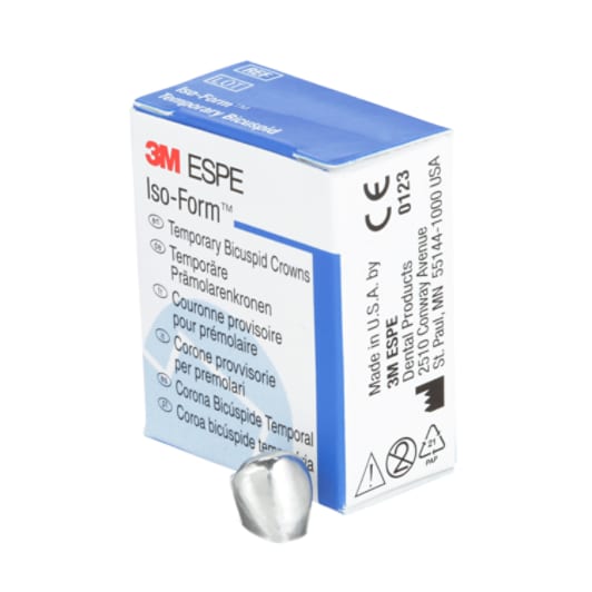 Couronnes De Recharge Dentaire 3M ESPE P50 - Pour Molaires/bicuspides, Taille #50, Lot De 5